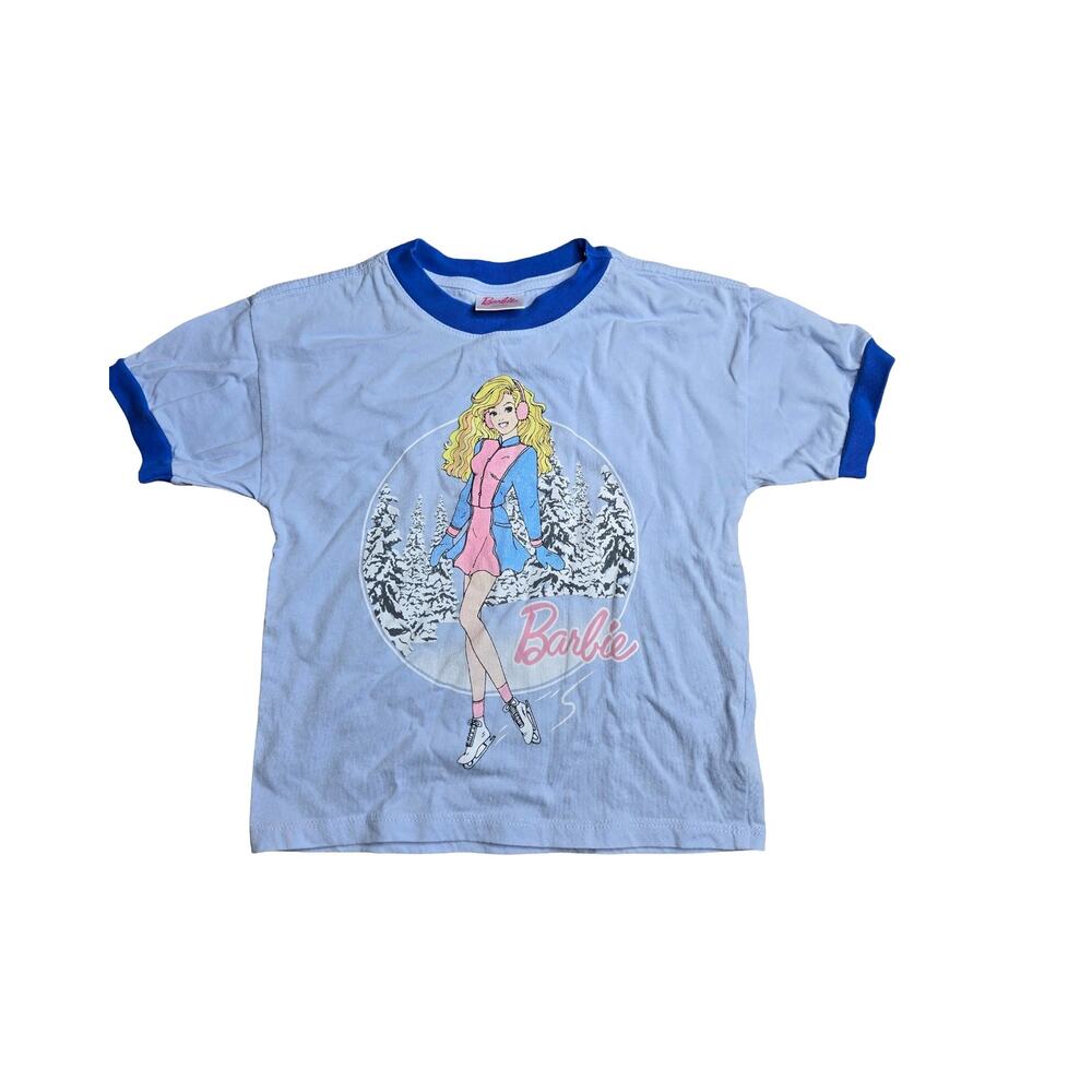 Cotton On Kids Blue Barbie Graphic‎ Tee Size; 4